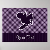 Paarse Motocross Whip Poster (Voorkant)