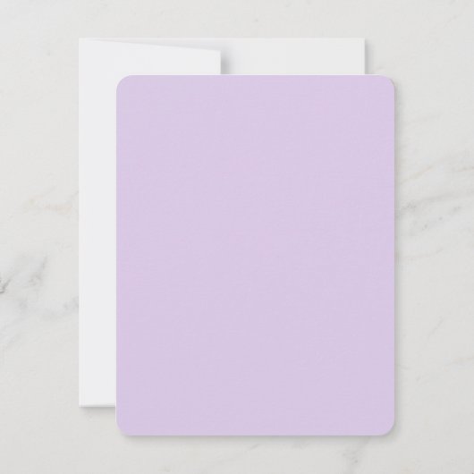 Paarse motorfiets en harten bruiloft receptie kaart (Achterkant)