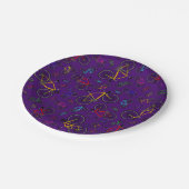 Paarse motorfietsen papieren bordje (Gekanteld)