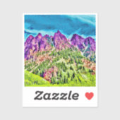 Paarse Mountain Majesties Vinyl Sticker (Vel)