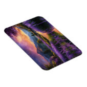 Paarse Mountain Valley Sunrise Magneet (Rechterzijde)