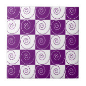 Paarse Mousey Tails Tegeltje (Voorkant)