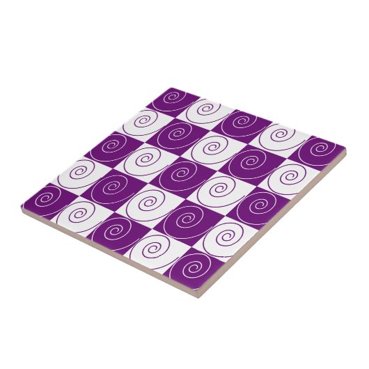 Paarse Mousey Tails Tegeltje (Zijkant)