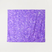 Paarse mousserende glitterpatronen wandkleed (Voorkant (horizontaal))