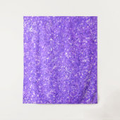 Paarse mousserende glitterpatronen wandkleed (Voorkant)