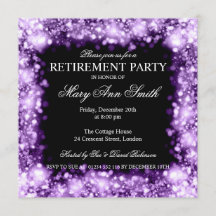 Paarse mousserende lichten bij ontslag van legant