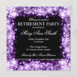 Paarse mousserende lichten bij ontslag van legant kaart