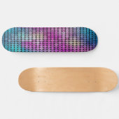 Paarse Mozaïek Skateboard Deck (Horizontaal)