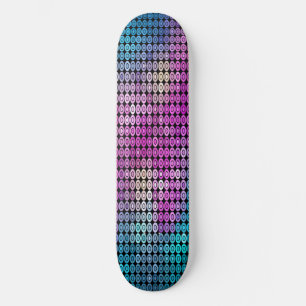 Paarse Mozaïek Skateboard Deck