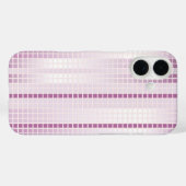 Paarse mozaïek Tegels Case-Mate iPhone Case (Achterkant (horizontaal))