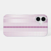 Paarse Mozaïek Tegels iPhone 16 Hoesje (Achterkant horizontaal)