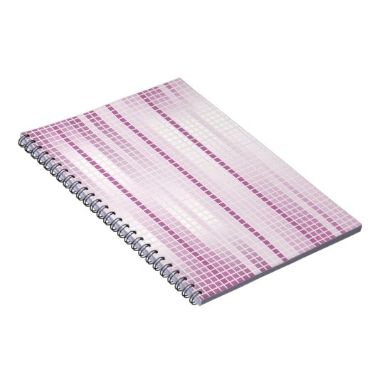 Paarse mozaïek Tegels Notitieboek (Rechterzijde)