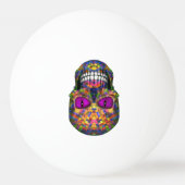 Paarse mozaïekroem Niet-dode pingpongbal (Achterkant)