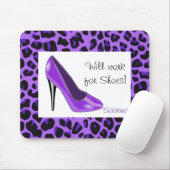 Paarse Muismat met hoge hiel (Met muis)