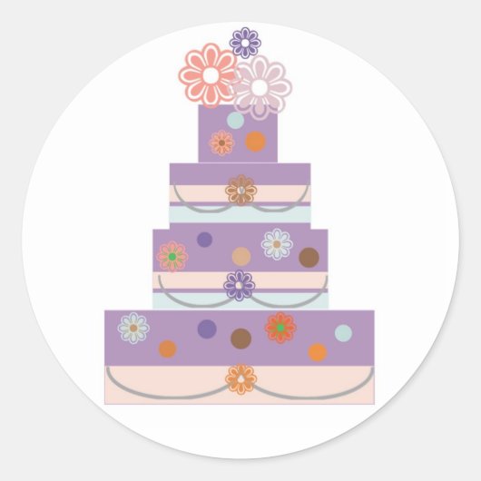 PAARSE MULTI CAKE STICKER (Voorkant)
