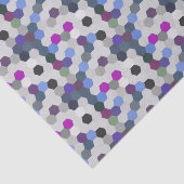 Paarse multihexagons naadloos tissuepapier (Detail)