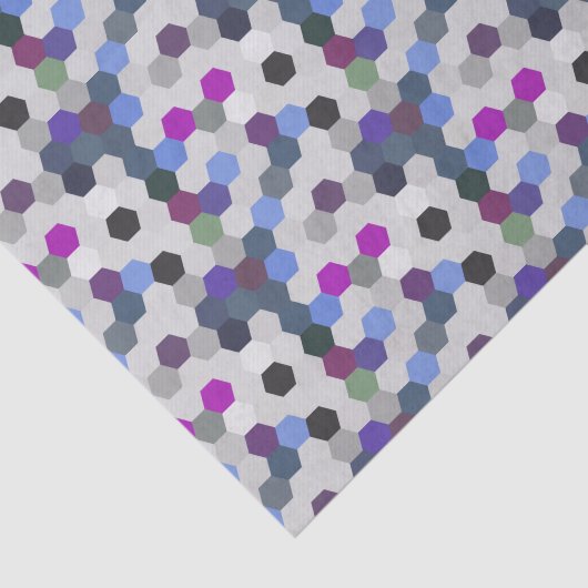 Paarse multihexagons naadloos tissuepapier (Detail)