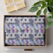 Paarse multihexagons naadloos tissuepapier (Geschenk)