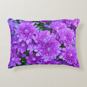 Paarse Mums Accent Pillow Kussen