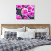 Paarse Mums Canvas Afdruk (Insitu (Slaapkamer))