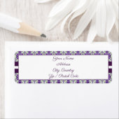 Paarse munt groen en wit etiket (Insitu)