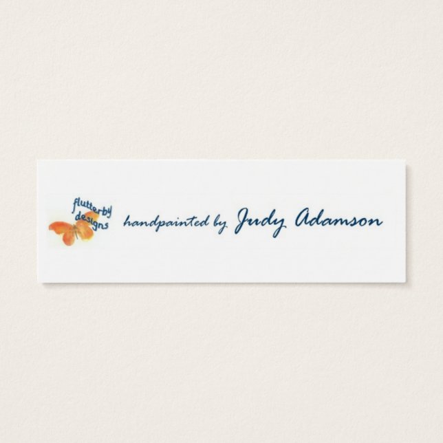 Paarse muurbloem Bladwijzer Mini Visitekaartjes (Achterkant)