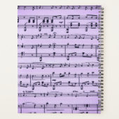 Paarse muziek- en theatermaskers planner (Achterkant)