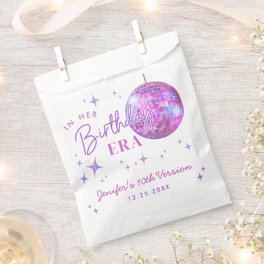 Paarse muziek in mijn verjaardagstijd bedankzakje (Geknipt)