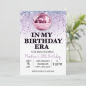 Paarse muziek in mijn verjaardagstijd kaart (Staand voorkant)
