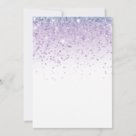 Paarse muziek in mijn verjaardagstijd kaart (Achterkant)