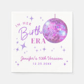 Paarse muziek in mijn verjaardagstijd servet (Voorkant)