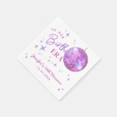 Paarse muziek in mijn verjaardagstijd servet (Hoek)