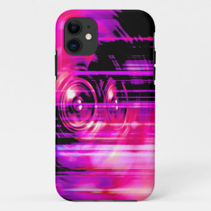 Paarse muziekluidsprekers Case-Mate iPhone case