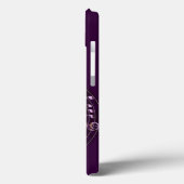 Paarse muzieknoot Hoesje-Mate iPhone Case (Achterkant / Links)