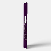 Paarse muzieknoot Hoesje-Mate iPhone Case (Achterkant / Rechts)