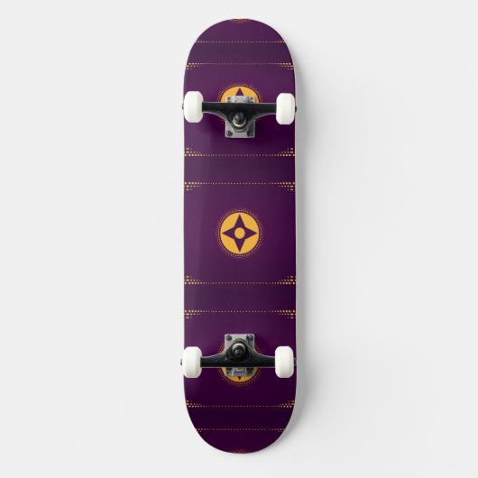 Paarse mysterie persoonlijk skateboard (Voorkant)