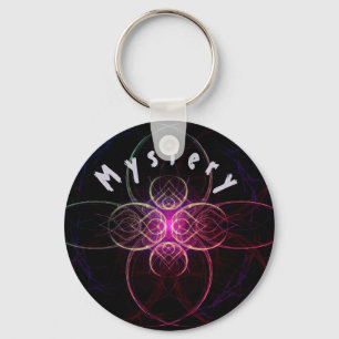 Paarse mysterie sleutelhanger