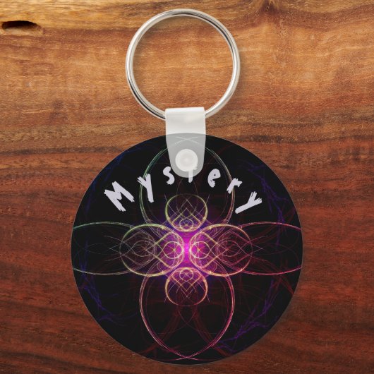 Paarse mysterie sleutelhanger (Voorkant)