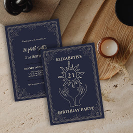 Paarse Mystic Astrology Star 21e Verjaardag Kaart