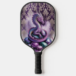 Paarse Mystieke Draak Gotiek Pickleball Paddle