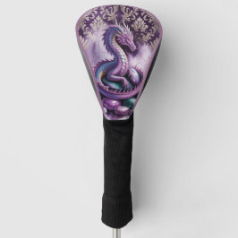 Paarse Mystieke Draak Gotisch Golfheadcover