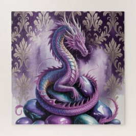 Paarse Mystieke Draak Gotisch Legpuzzel