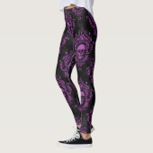 Paarse mystieke schedel leggings (Links)