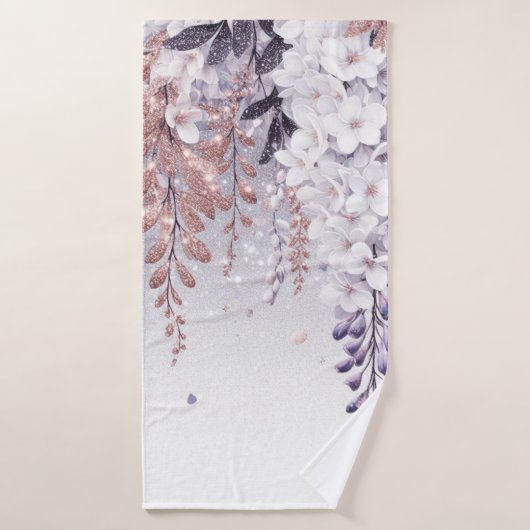 Paarse mystieke Wisteria Drift Bad Handdoek (Badhanddoek)