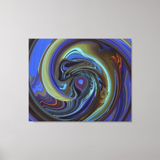 Paarse N Gold Dream Catcher Abstract Canvas Afdruk (Voorkant)