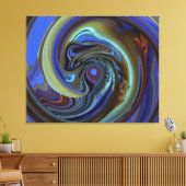 Paarse N Gold Dream Catcher Abstract Canvas Afdruk (Insitu (Woonkamer))