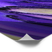 Paarse N Limoen Abstracte Kunst Poster (Hoek)