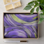 Paarse N Limoen Abstracte Kunst Tissuepapier (Geschenk)