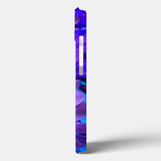 Paarse N Turquoise Bouquet iPad Case (Achterkant / Links)