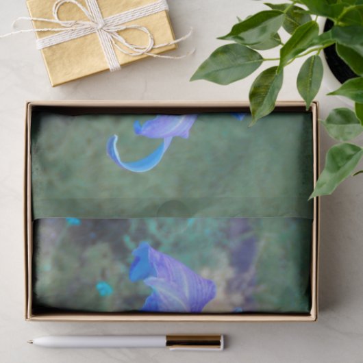 Paarse N Turquoise Daylily Tissuepapier (Geschenk)